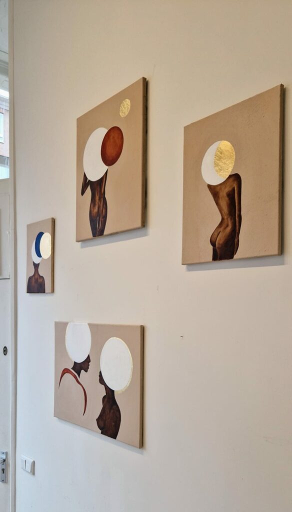 "That's Life," Annet van Belkom - All four concepts together on the wall
