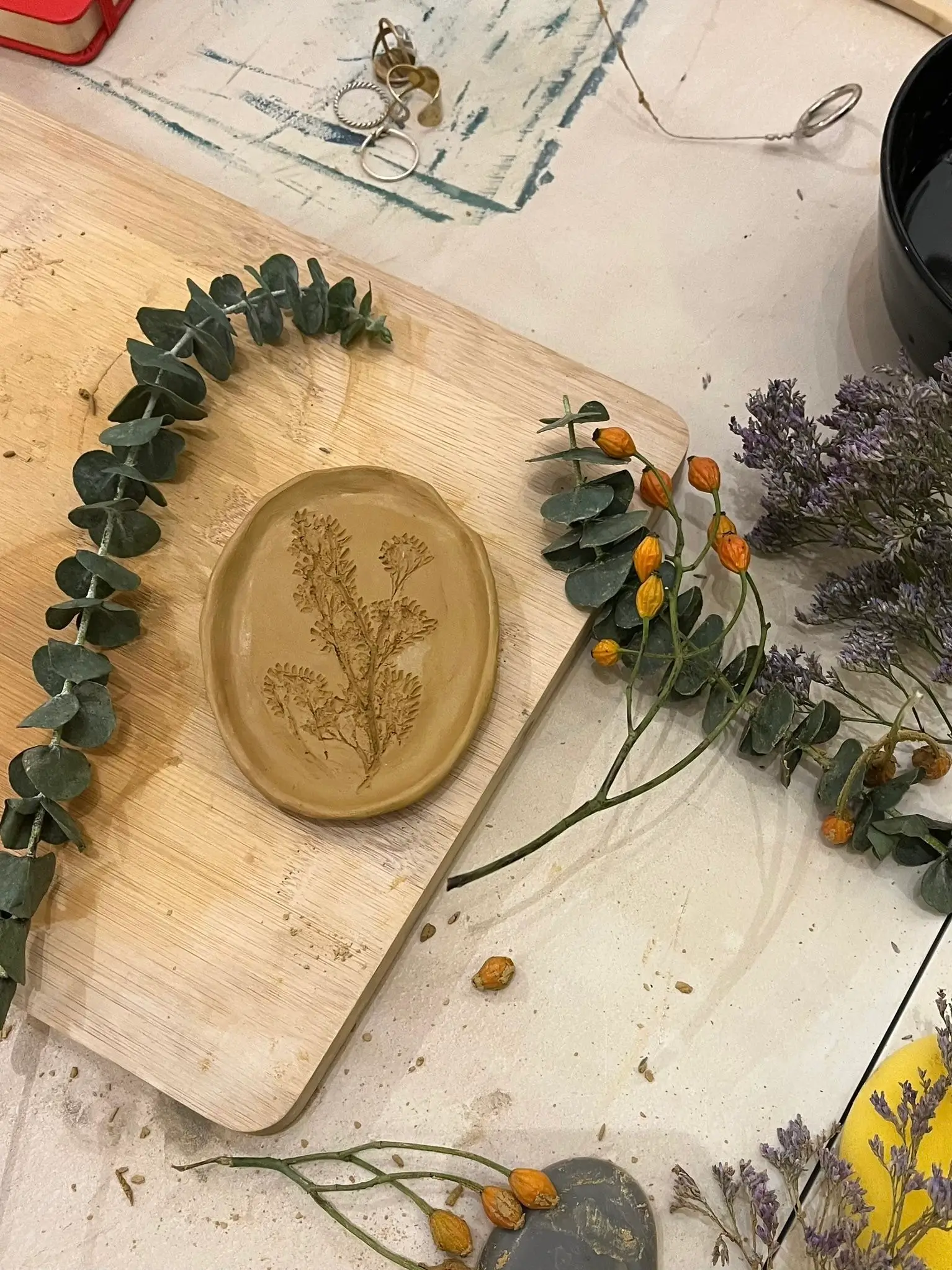 Bloom into Spring with our Flower Press Ceramics Workshop